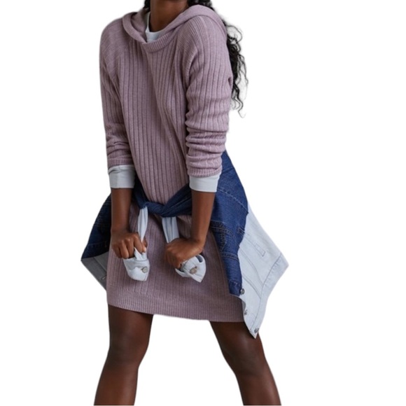 ANTHROPOLOGIE Saturday Sunday Hooded Sweater Dress - Picture 2 of 10